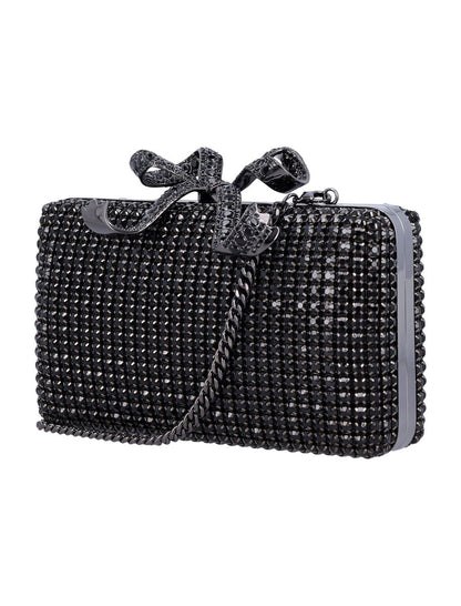 Self-Portrait Crystal Box Clutch