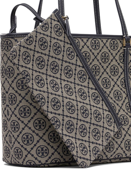 Tory Burch T Monogram Small Zip Tote