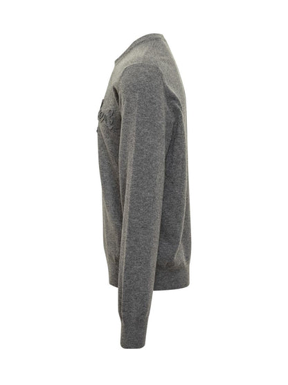 Dolce & Gabbana Grey Sweater With Dolce & Gabbana Logo