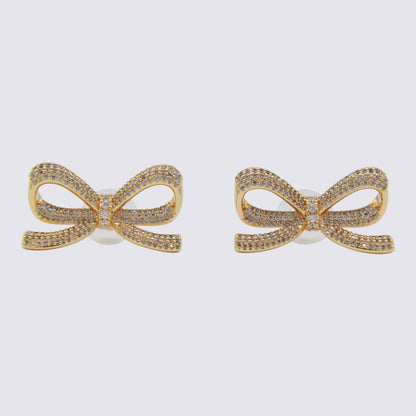 Self-Portrait Gold Tone Earrings
