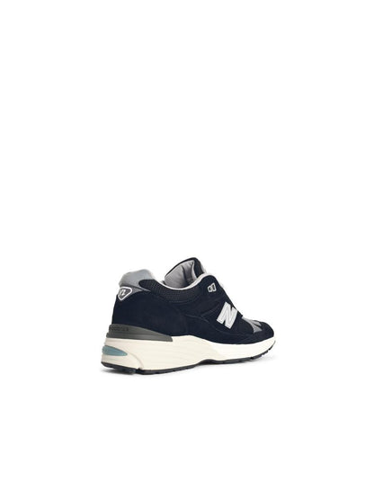 New Balance '991V2' Black Fabric Blend Sneakers