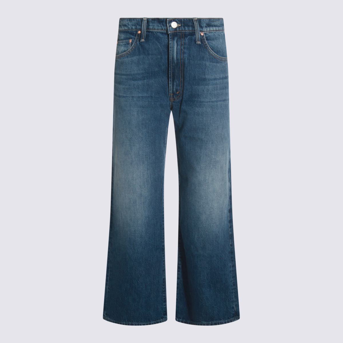 Mother Blue Cotton Denim Jeans