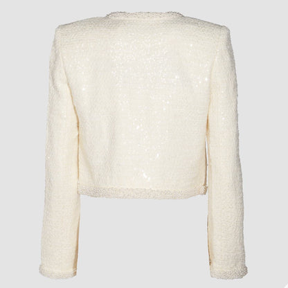 Self-Portrait Cream Casual Jacket