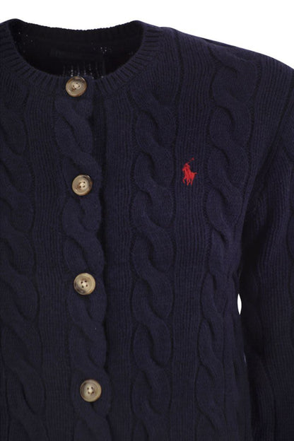 Polo Ralph Lauren Wool And Cashmere Cable Knit Cardigan