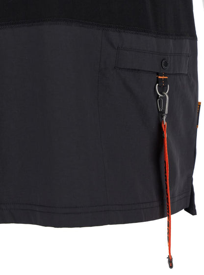 'Clint' Black Crewneck T-Shirt With Logo Detail On The Front In Cotton Man