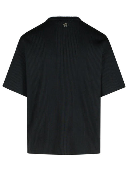 Amiri 'Jazz' Black Viscose Blend T-Shirt