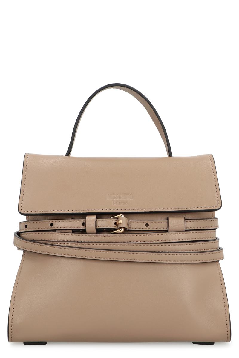 Moschino Moschino Tie Me Small Leather Handbag