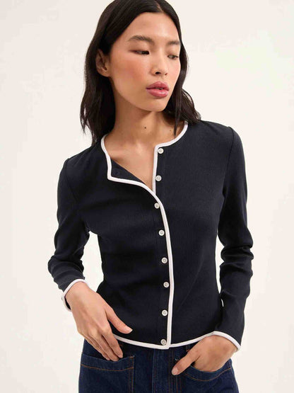 Veronica Beard Wilmer Cotton Cardigan