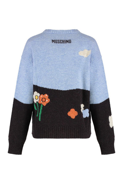 Moschino Virgin Wool Crew-Neck Sweater