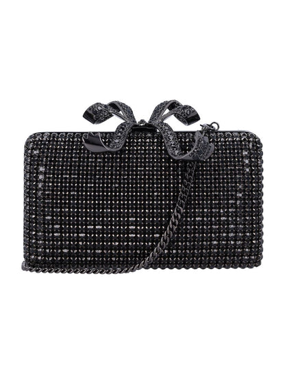 Self-Portrait Crystal Box Clutch