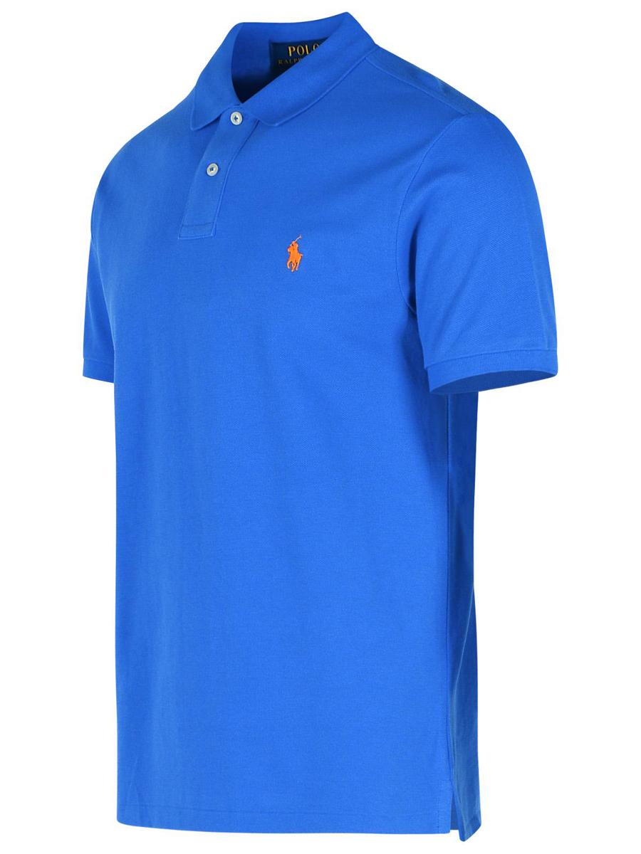 Polo Ralph Lauren Polo Shirt In Blue Cotton