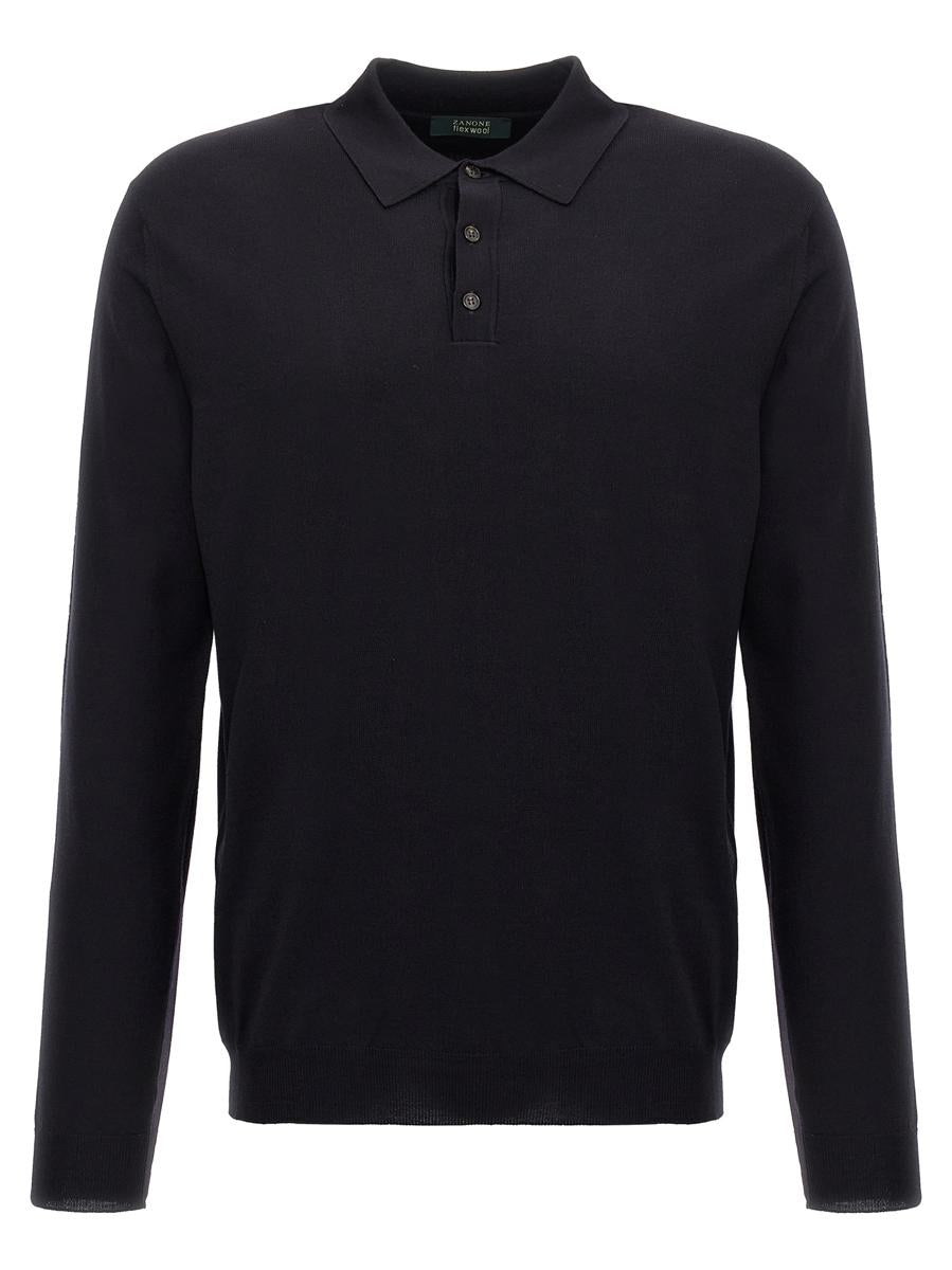 Zanone Wool Polo Shirt