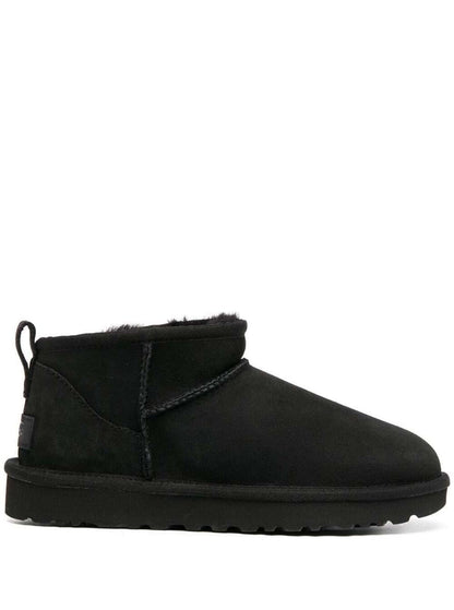 Black 'Ultra Mini' Boots In Suede Woman