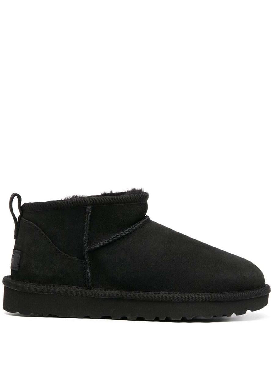 Black 'Ultra Mini' Boots In Suede Woman