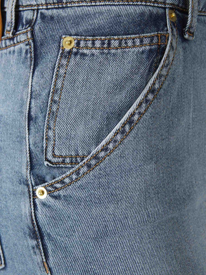 Darkpark Denim Midi Skirt