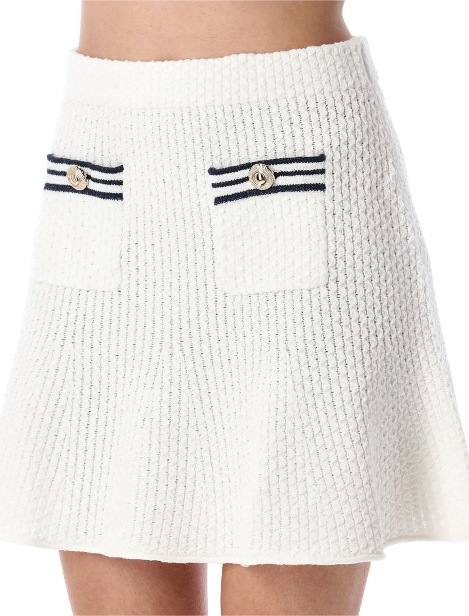 Self-Portrait Knit Mariner Mini Skirt