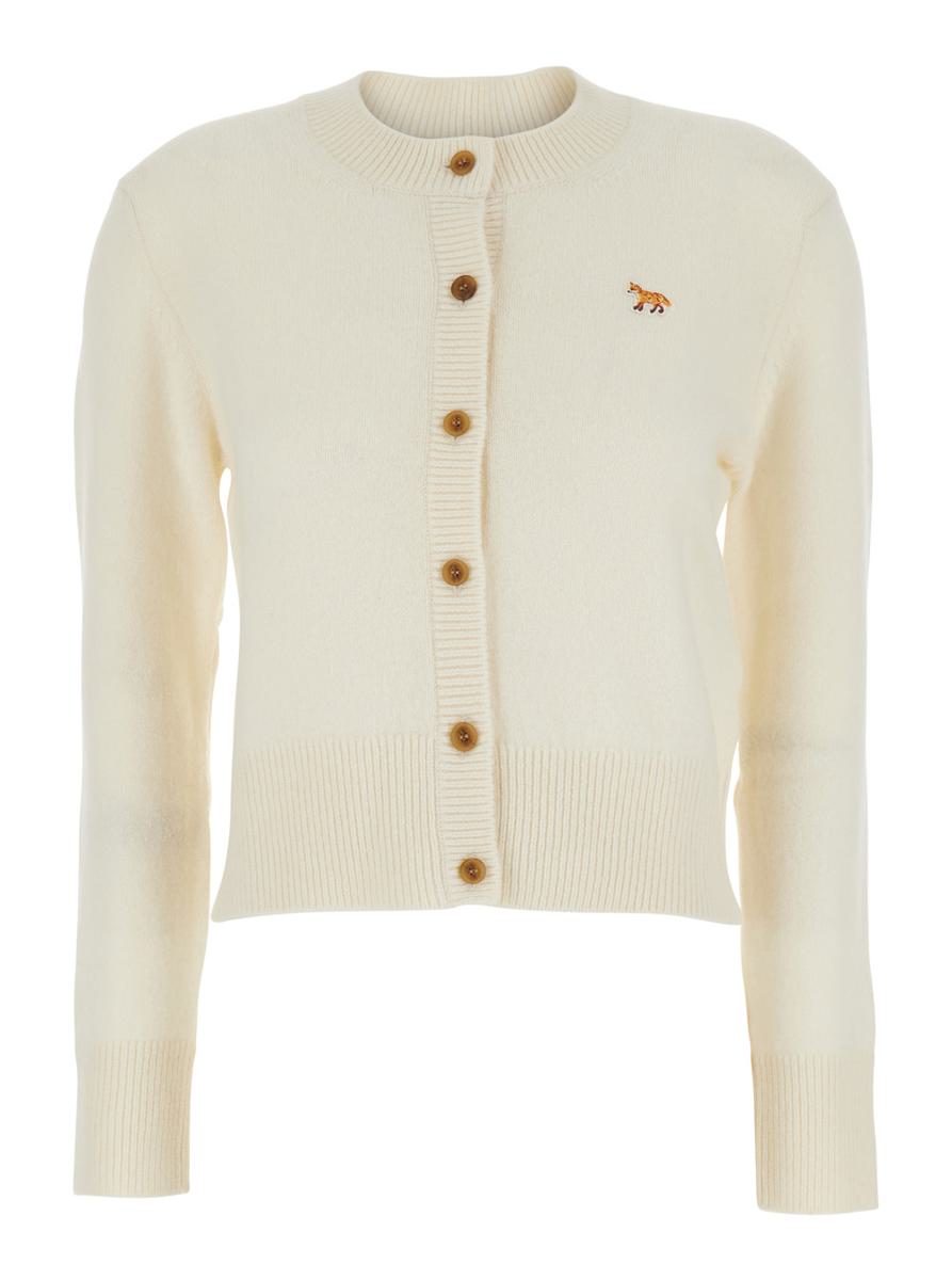 Baby Fox Lambswool Fitted Cardigan