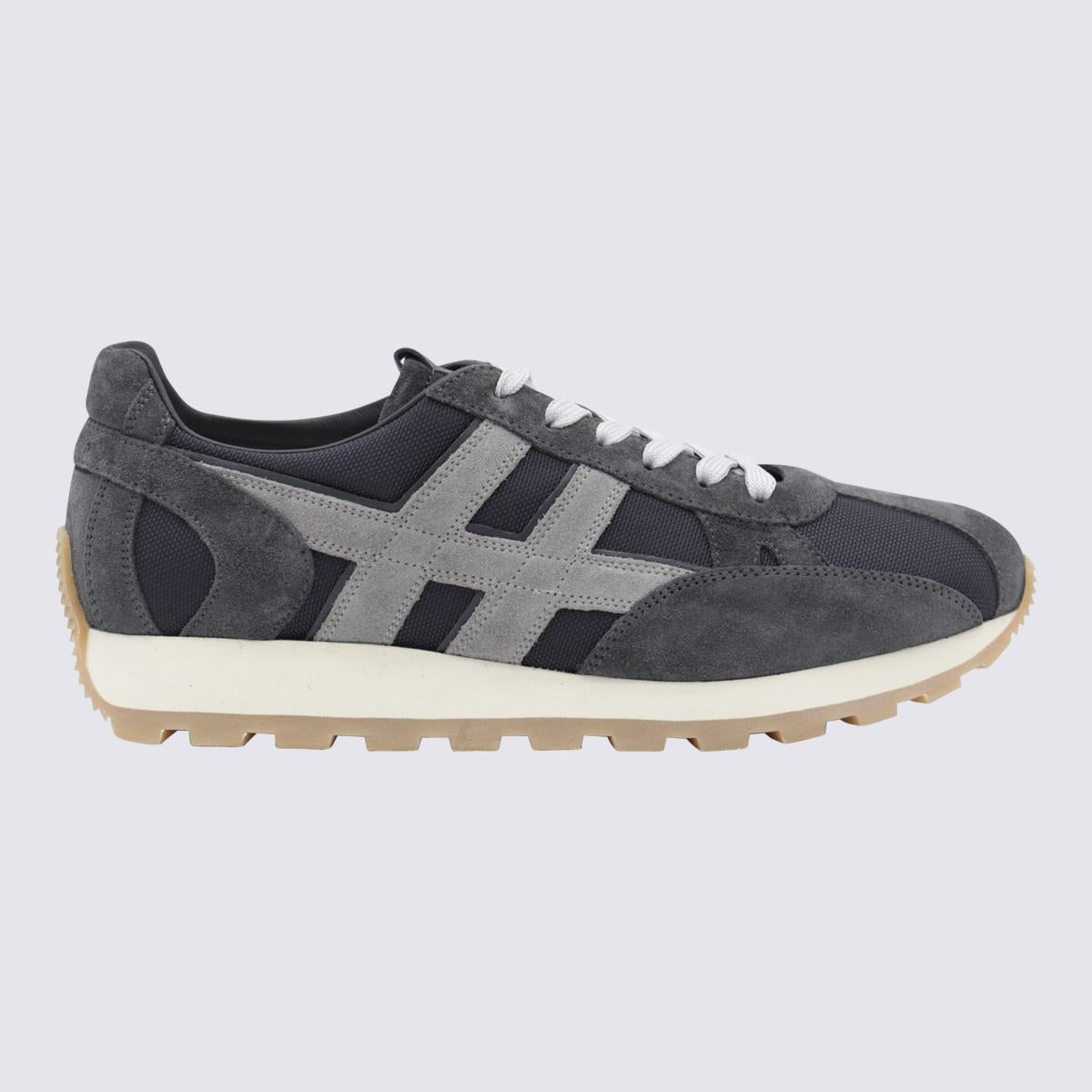 Hogan Blue And Grey Sneakers