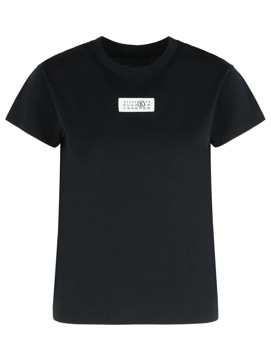 MM6 Maison Margiela Black Cotton T-Shirt