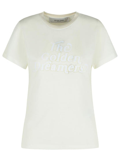 Golden Goose White Viscose Blend T-Shirt