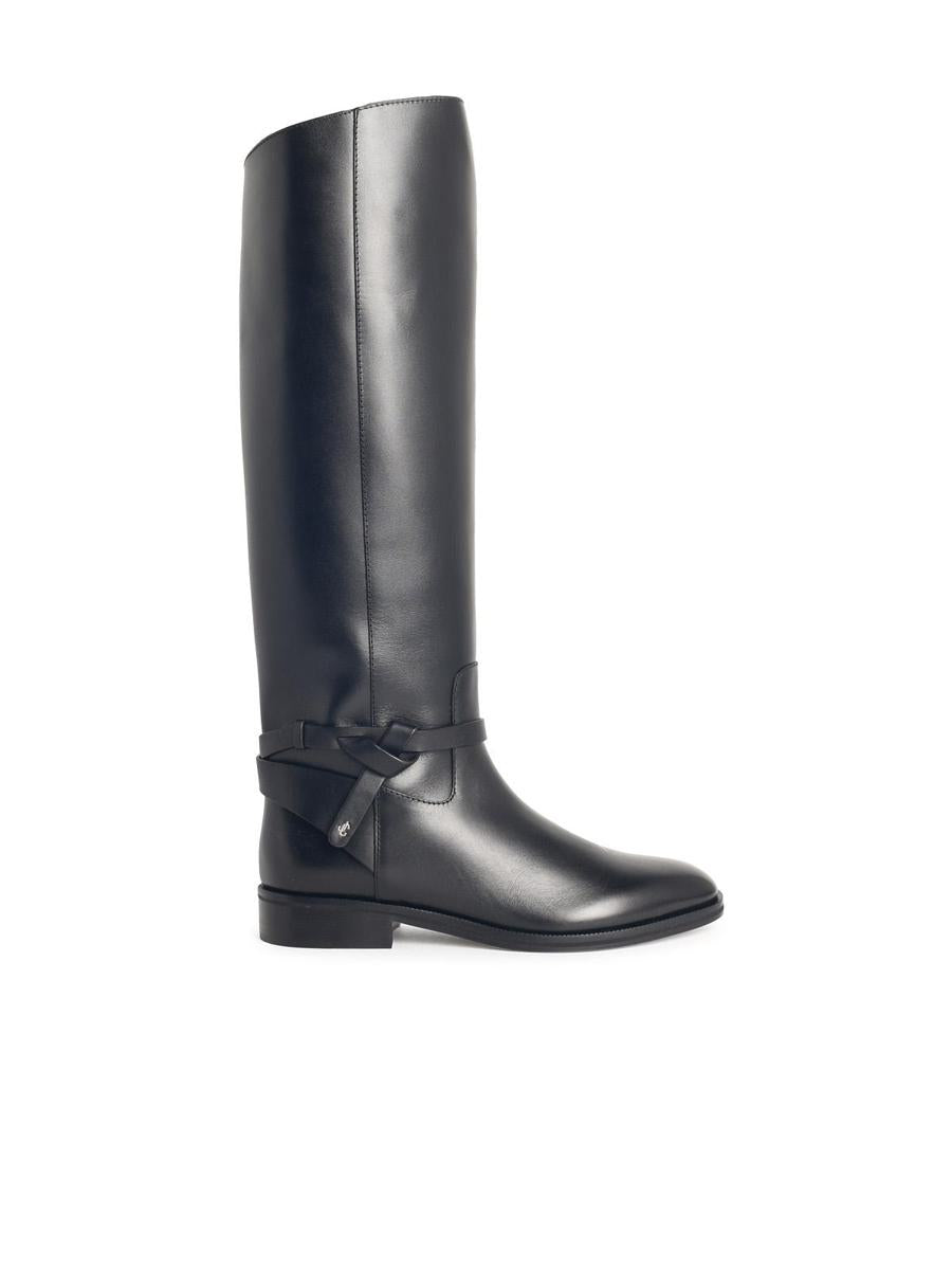 Jimmy Choo 'Lawton Kb' Black Leather Boots