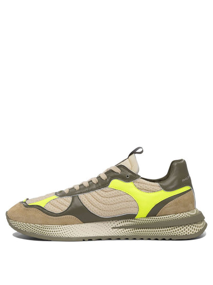 Philippe Model Olympique Yellow Military Green Sneaker