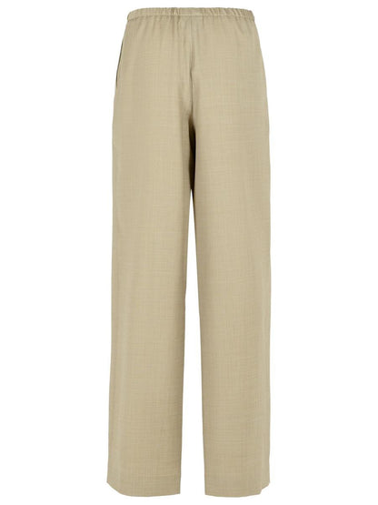 Loulou Studio 'Cove' Beige Virgin Wool Pants