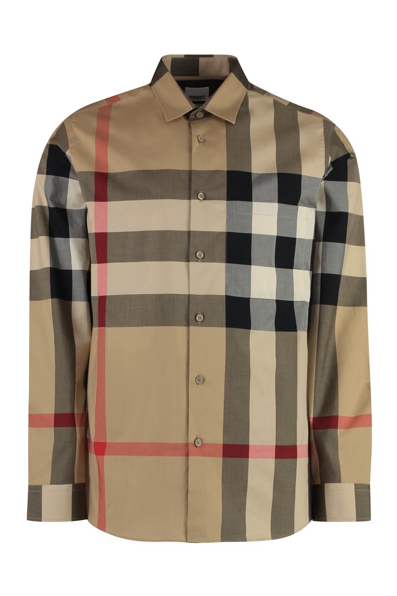 Burberry Check Print Cotton Shirt