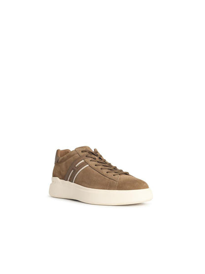 Hogan 'H580' Beige Suede Sneakers