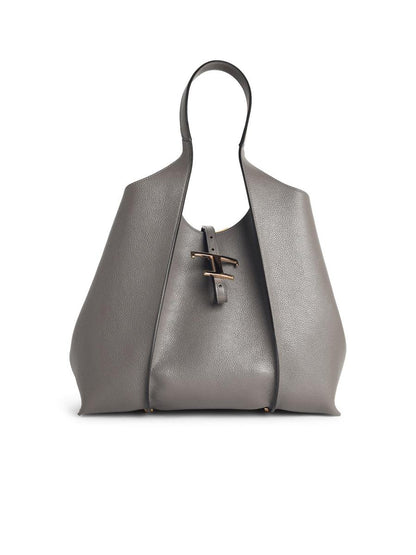 Tod'S Gray Leather Bag