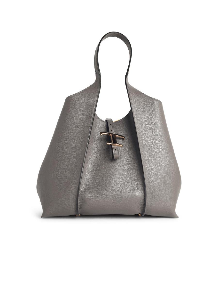 Tod'S Gray Leather Bag