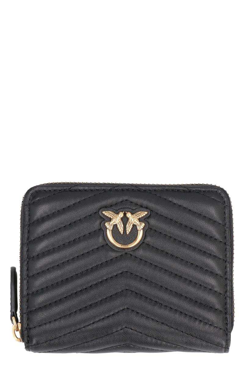 Pinko Taylor Leather Zip Around Wallet