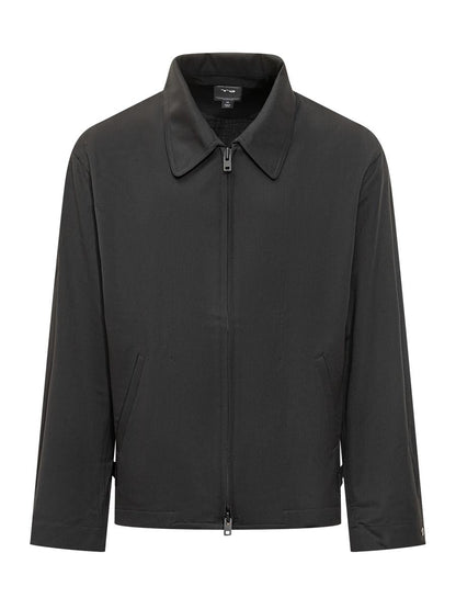 Y-3 Adidas Lightweight Black Zippered Jacket Y-3
