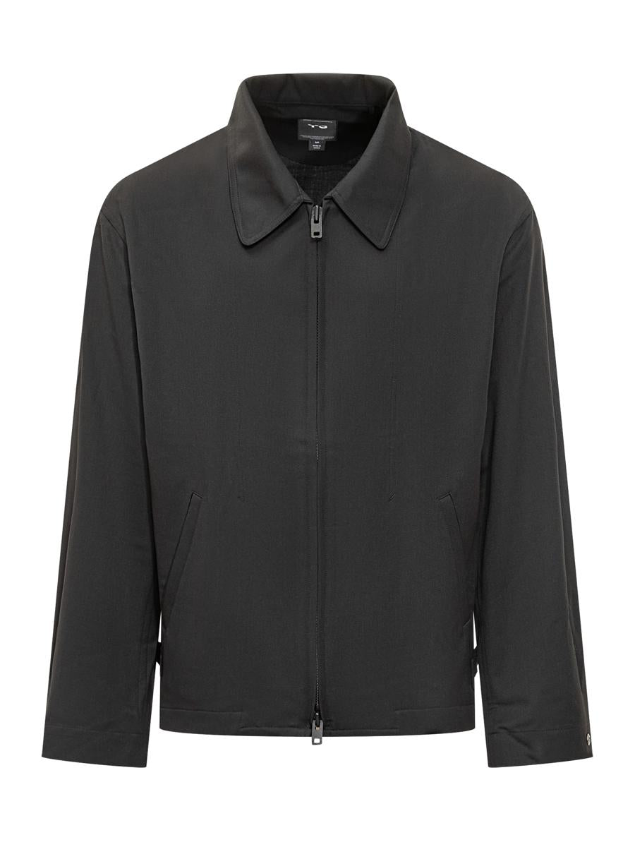Y-3 Adidas Lightweight Black Zippered Jacket Y-3