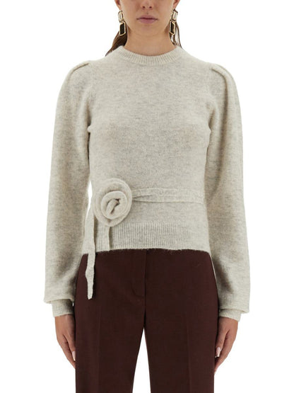 Rotate Birger Christensen Mesh With Flower Detail