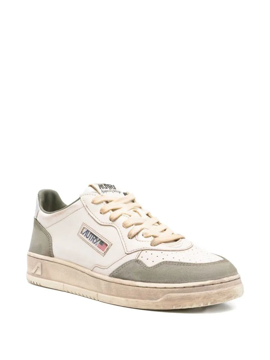 Autry "Sup Vintage Low" Suede Sneakers Shoes