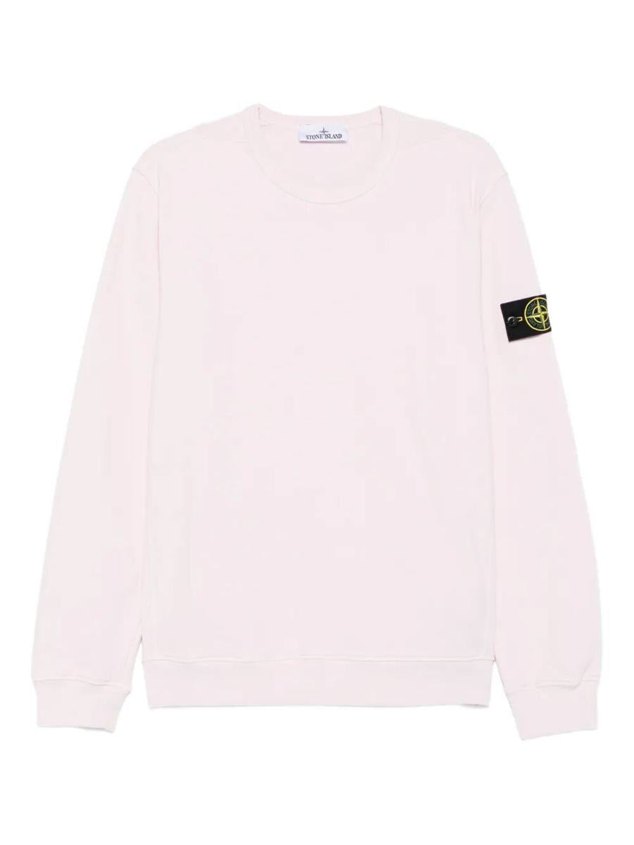Stone Island Cotton Fleece Crew Neck Sweatshirt Clothing