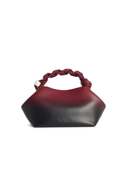 Small 'Ganni Bou' Bag In Red Shaded Leather Blend