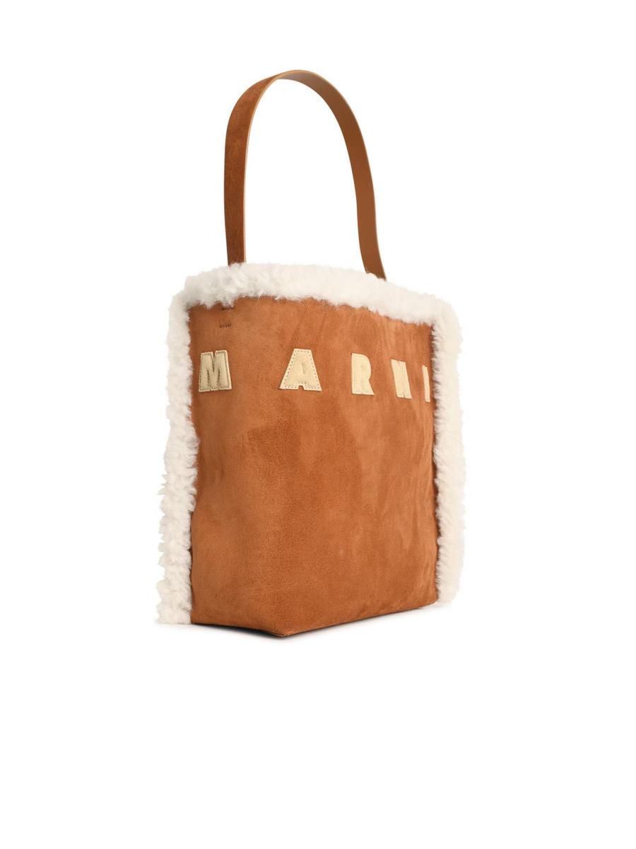 Marni 'Museum' Brown Suede Bag