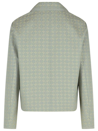 Amiri Light Blue Cotton Blend Jacket
