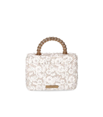 Kurt Geiger London Kensington Paillettes Mini White Handbag