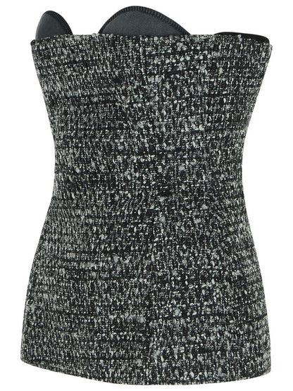Diesel Two-Tone Wool Blend Top
