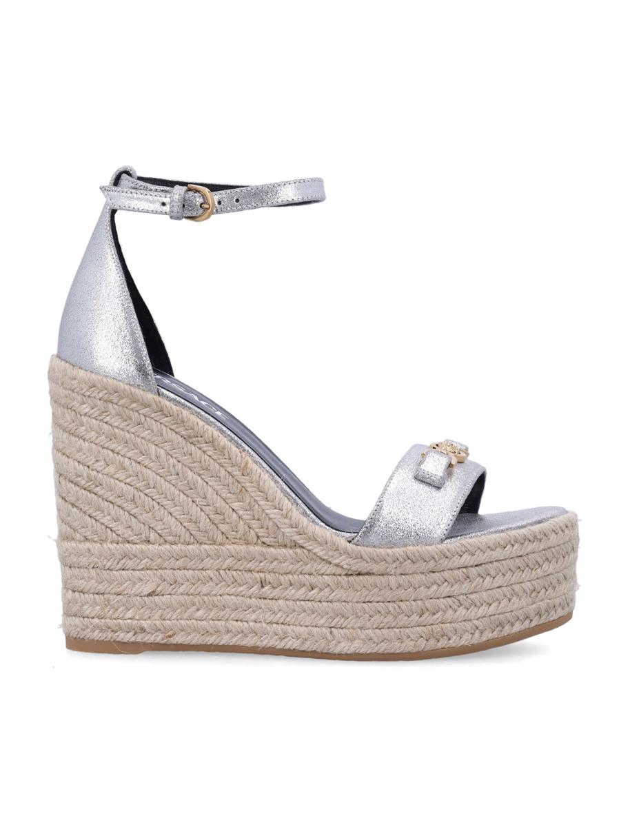 Versace Medusa '95 Leather Wedge Sandals