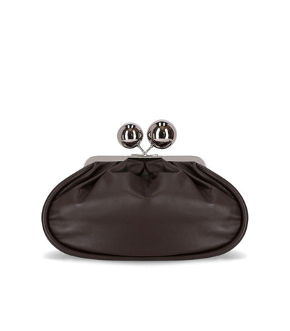 Weekend Max Mara Pasticcino Milvanew Medium Dark Brown Clutch