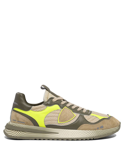 Philippe Model Olympique Yellow Military Green Sneaker