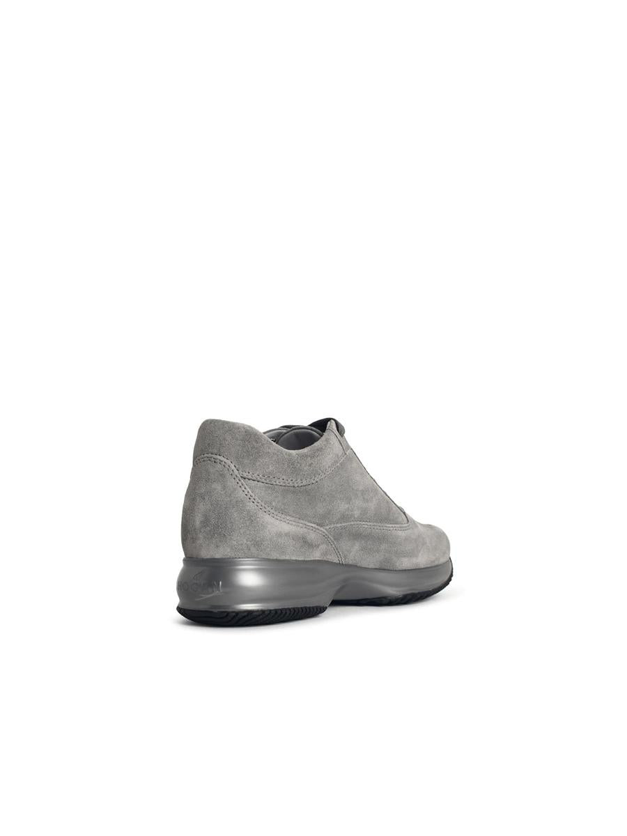 Hogan 'Interactive' Grey Suede Sneakers