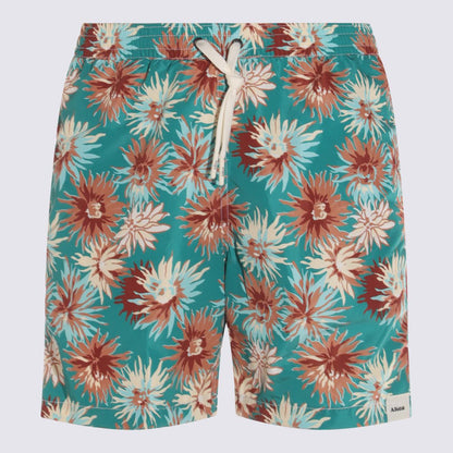 Altea Green And Multicolor Beachwear