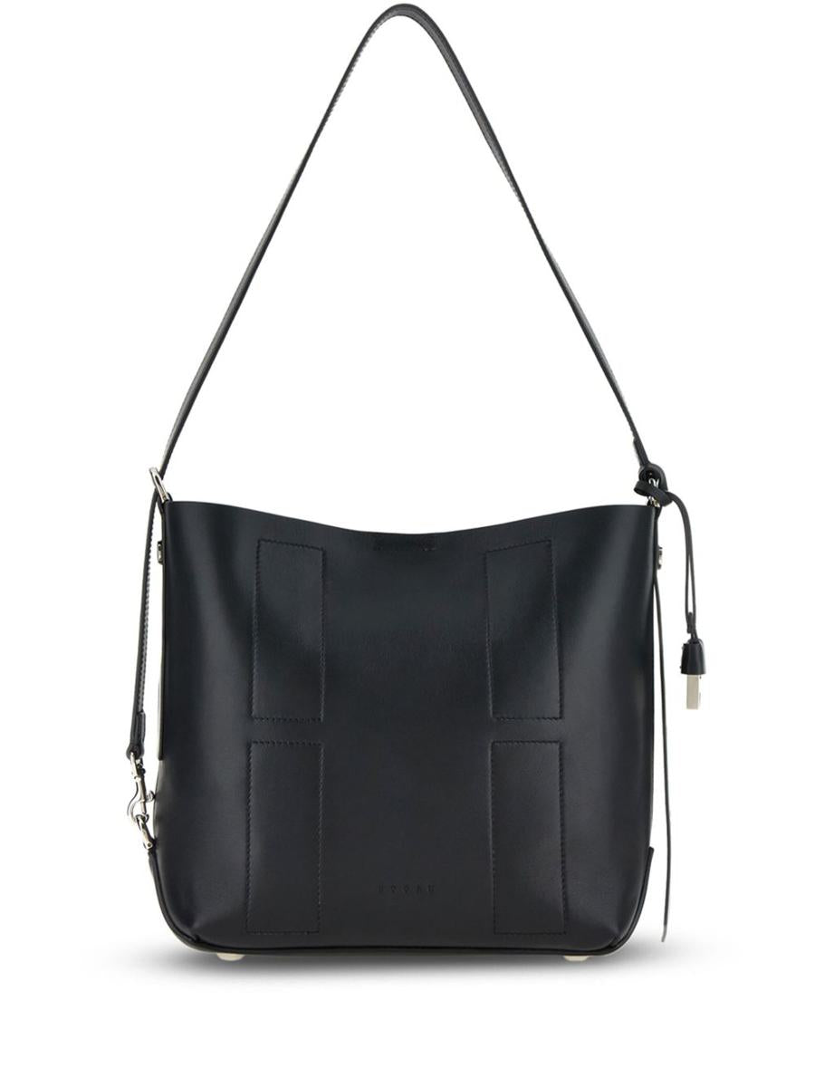 Hogan Hocket Small Leather Hobo Bag