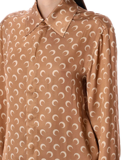 Marine Serre Moon Satin Shirt
