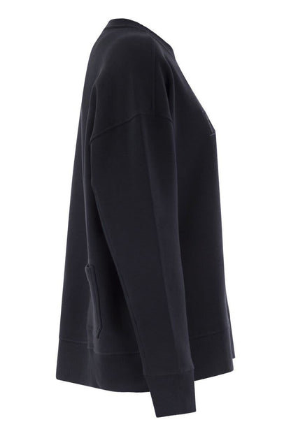 'S Max Mara Monza - Cotton Sweatshirt With Logo